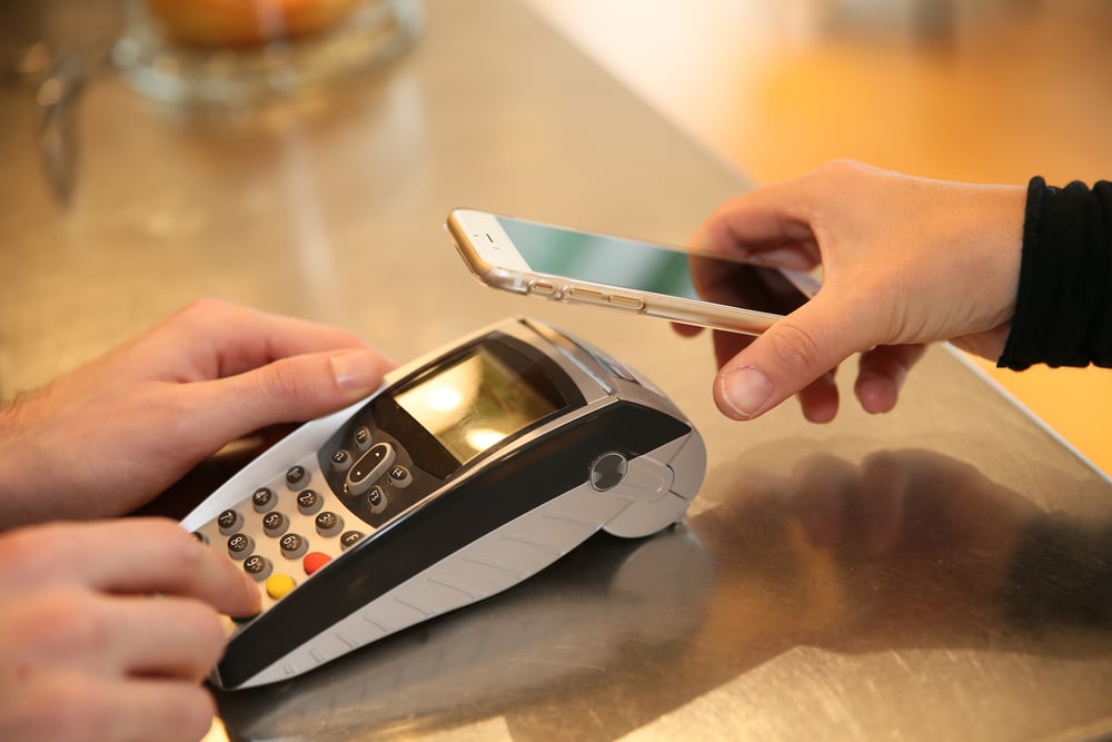 retail point of sale terminal and smart phone payment